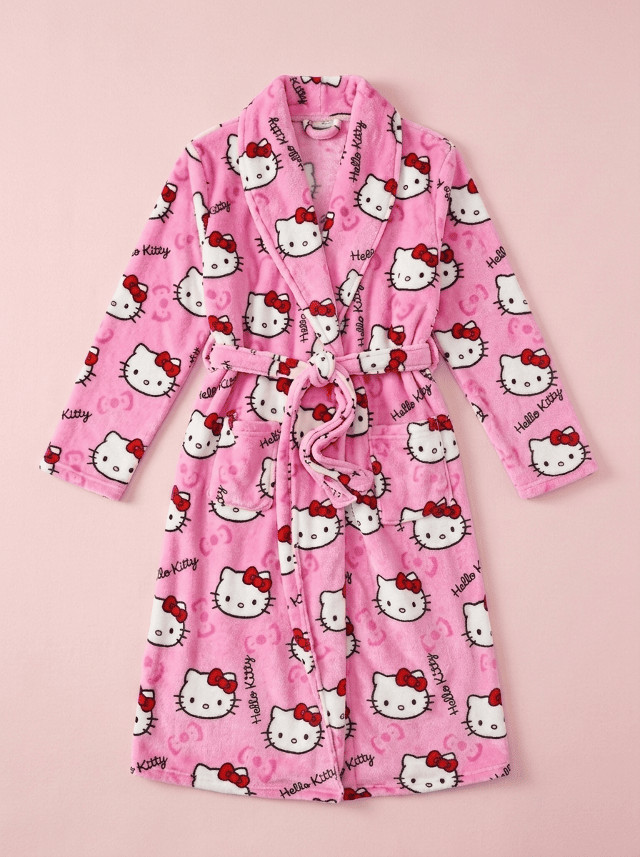 Hello Kitty ružový župan