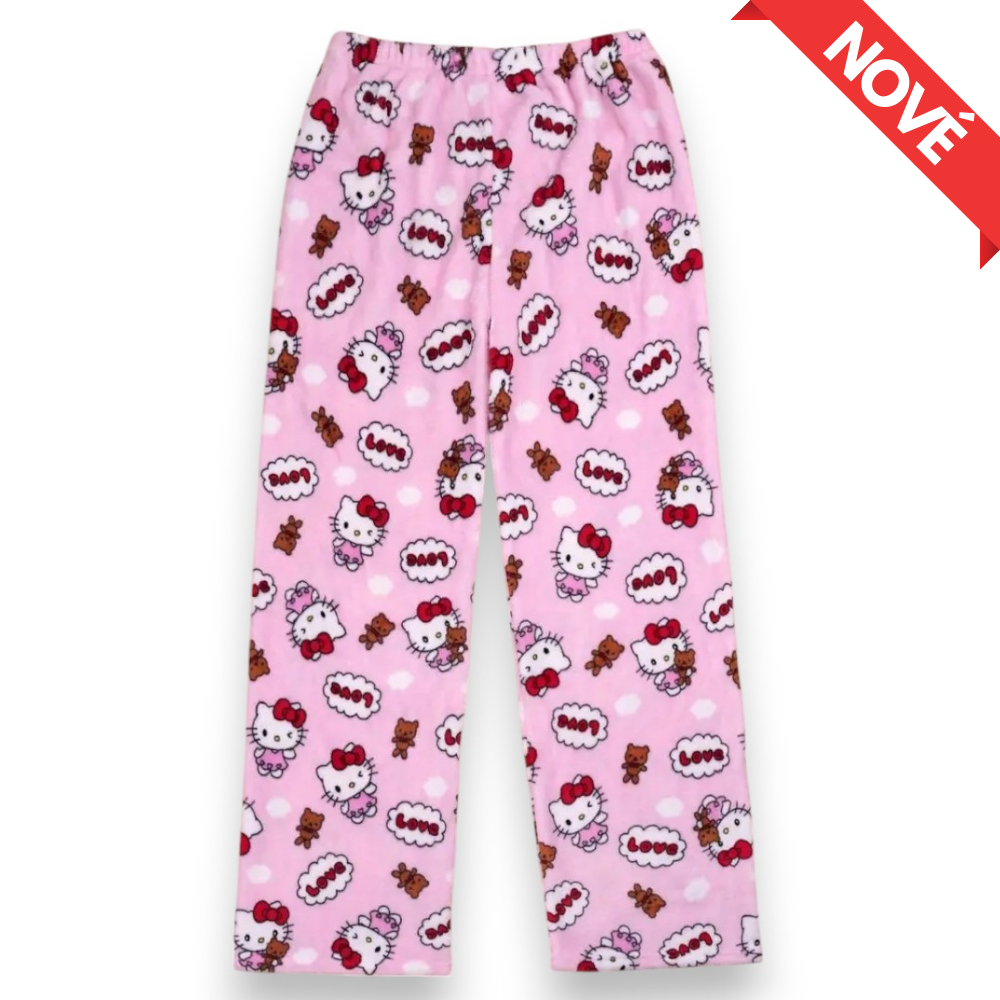 Hello Kitty Pyžamo Nohavice - Pink/Ružové