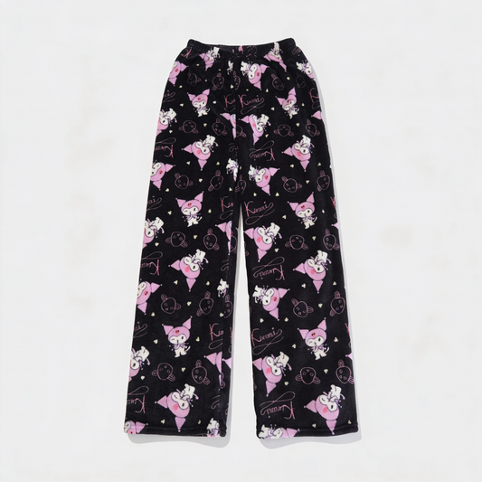 Kuromi Pyžamo nohavice – Black / Čierne