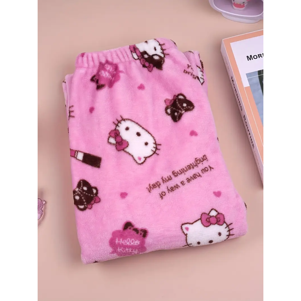 Hello Kitty Pyžamo Nohavice - Pink/Ružové