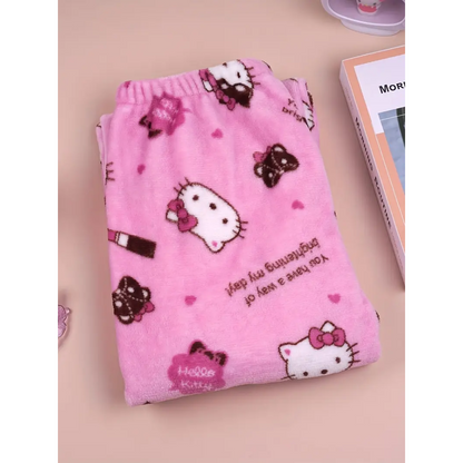 Hello Kitty Pyžamo Nohavice - Pink/Ružové