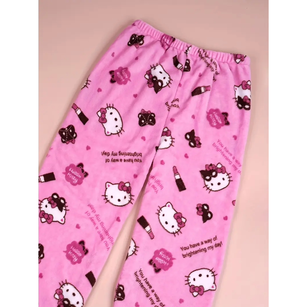 Hello Kitty Pyžamo Nohavice - Pink/Ružové