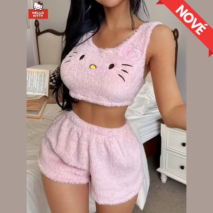 Hello Kitty Fluffy Ružový Set