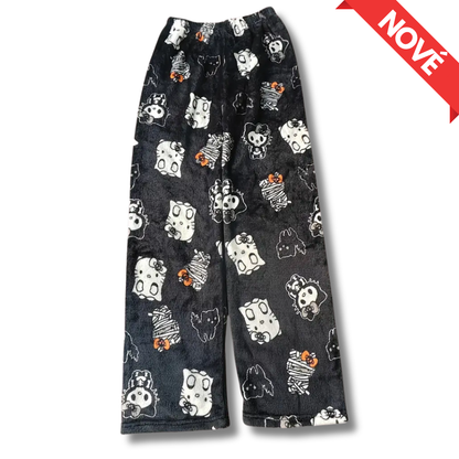 Hello Kitty Pyžamo Nohavice - Halloween/Oranžové