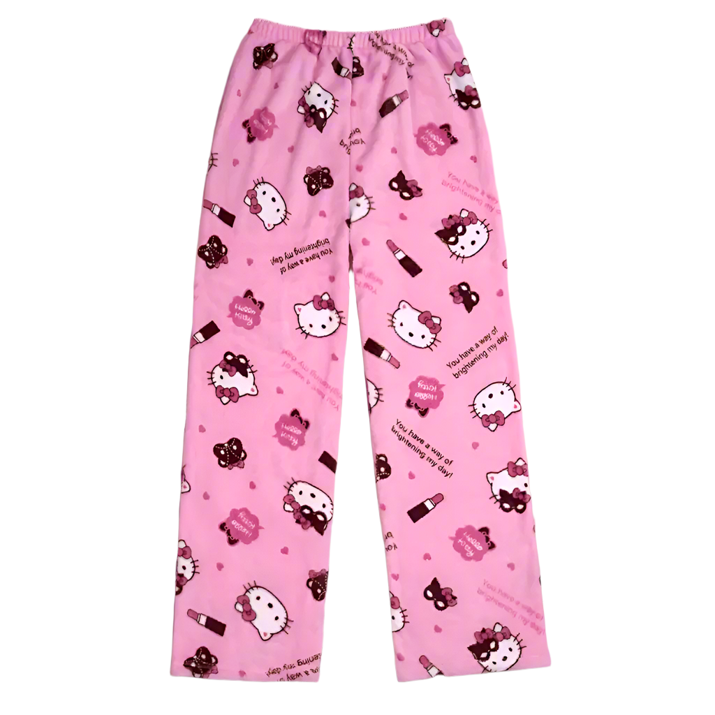 Hello Kitty Pyžamo Nohavice - Pink/Ružové