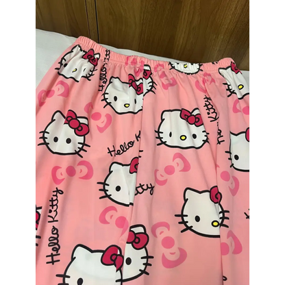 Hello Kitty Pyžamo Letné Nohavice - Baby Pink