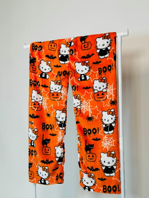 Hello Kitty Pyžamo Kalhoty - Halloween/Oranžové