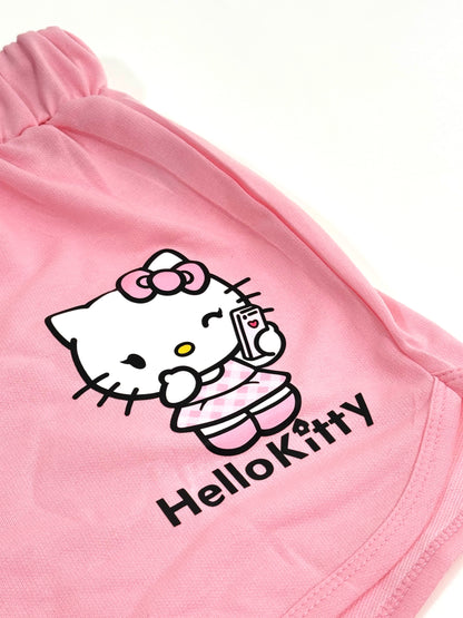 Hello Kitty Pyžamo Kraťasy - Pink/Ružové