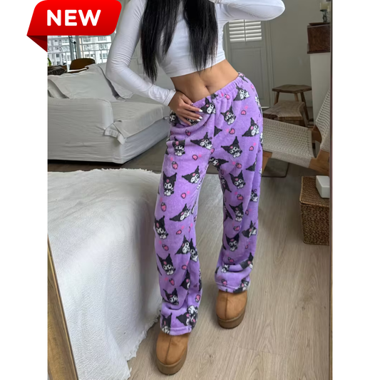Kuromi Pyžamo Nohavice - Fialové/Purple