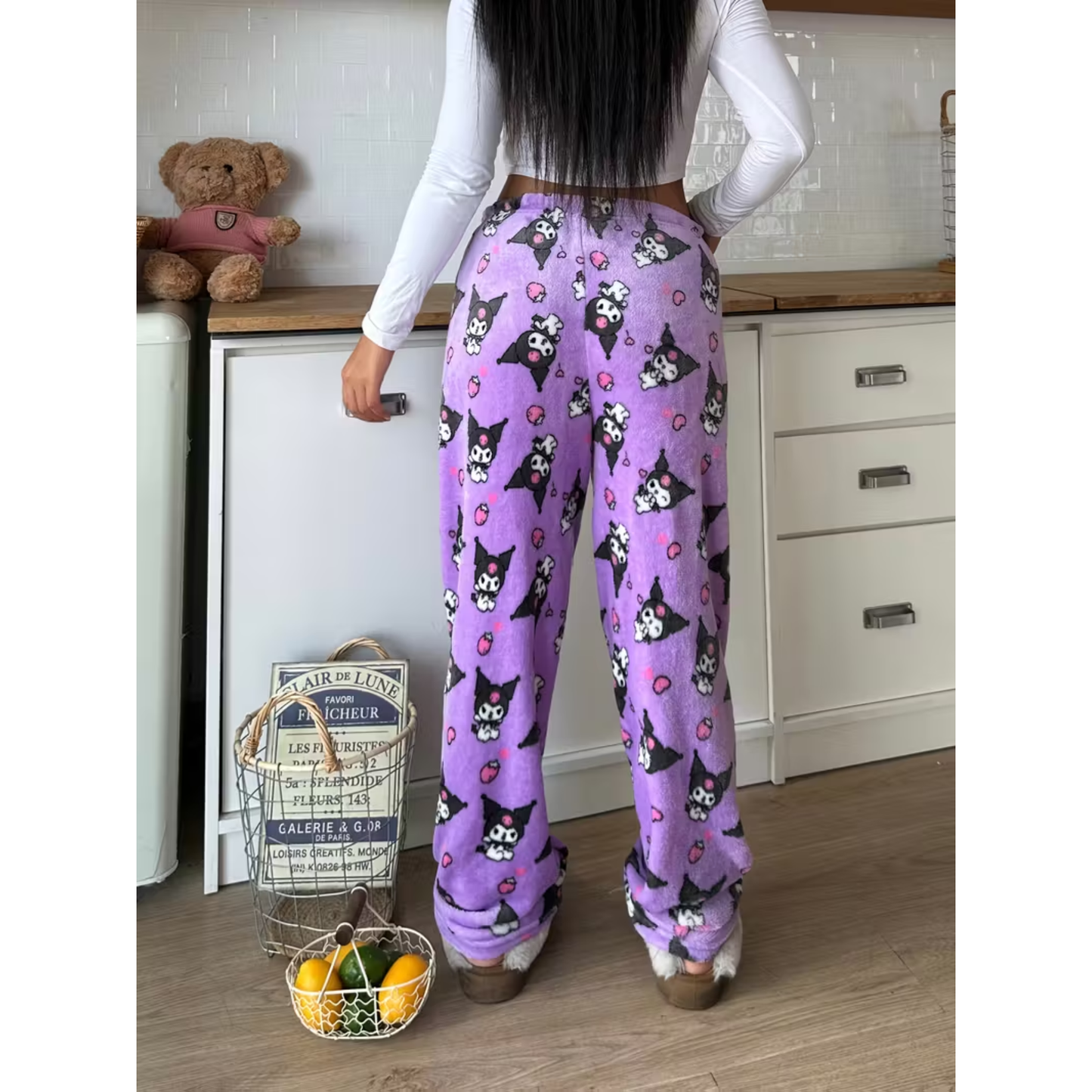 Kuromi Pyžamo Nohavice - Fialové/Purple