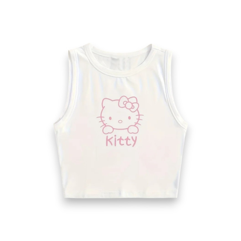 Hello Kitty Crop Top - Růžový