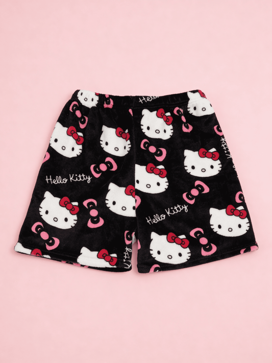 Hello Kitty Pyžamo Kraťasy - Black/Čierne