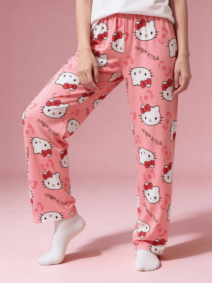 Hello Kitty Pyžamo Letné Nohavice - Baby Pink