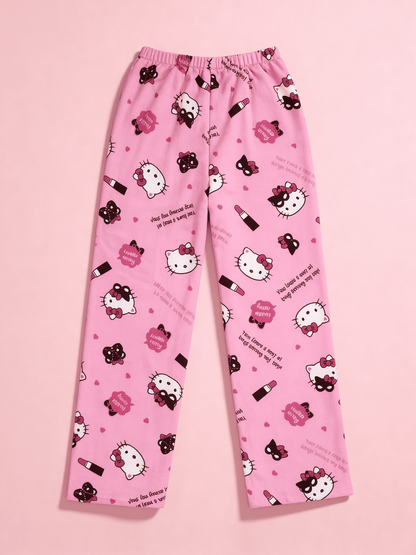 Hello Kitty Pyžamo Nohavice - Pink Cosmetics