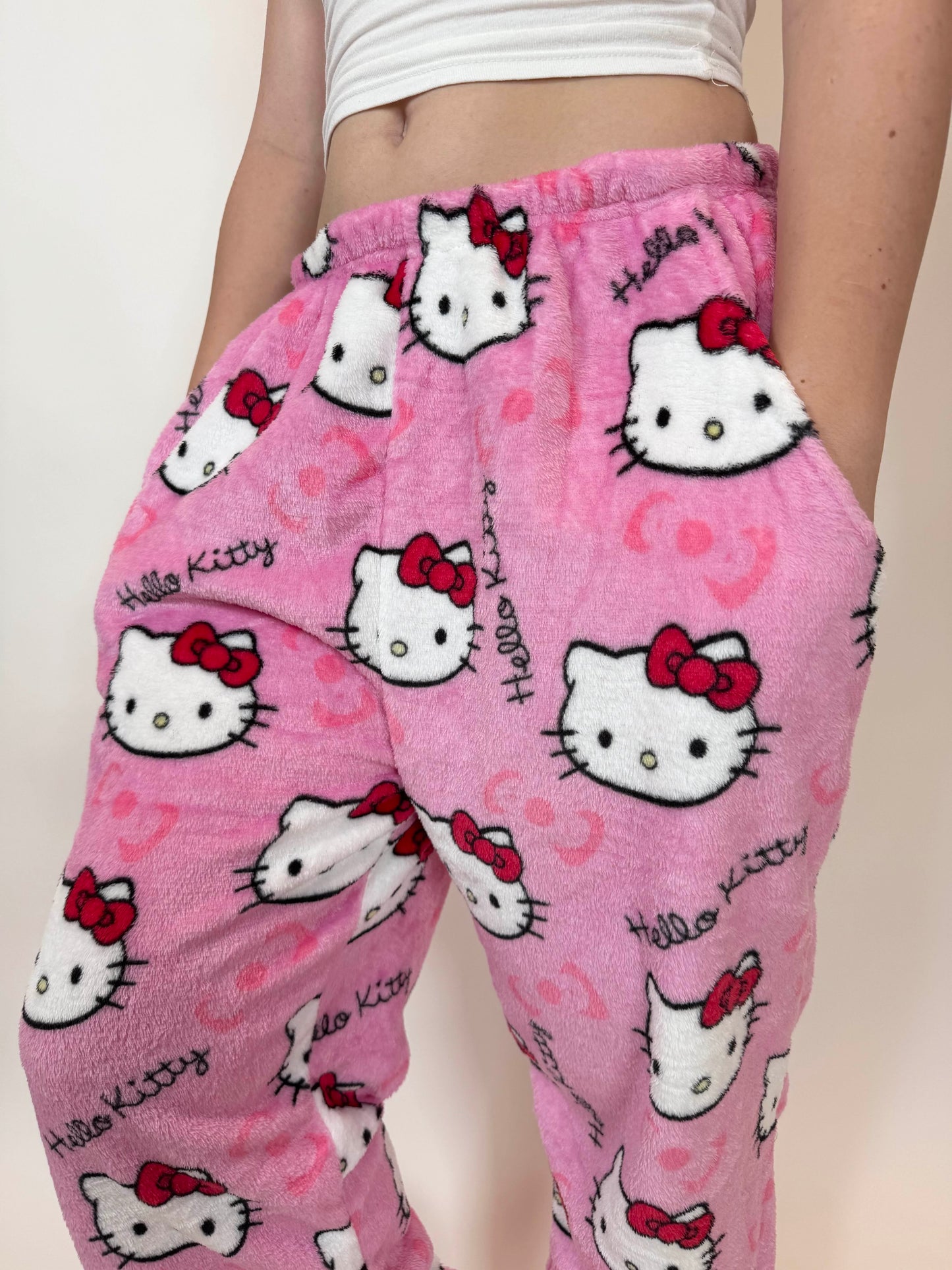 Hello Kitty Pyžamo Nohavice - Pink/Ružové