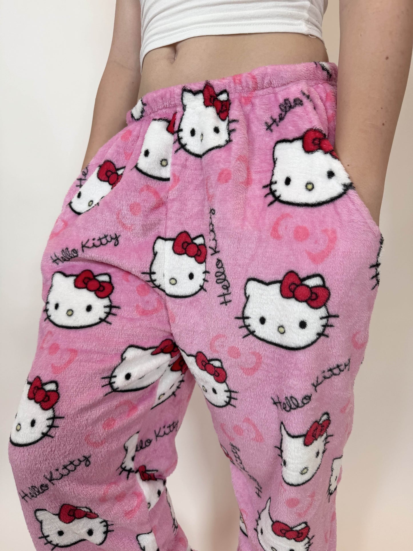 Hello Kitty Pyžamo Nohavice - Pink/Ružové