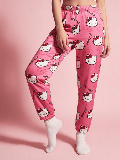 Hello Kitty Pyžamo Letné Nohavice - Pink/Ružové